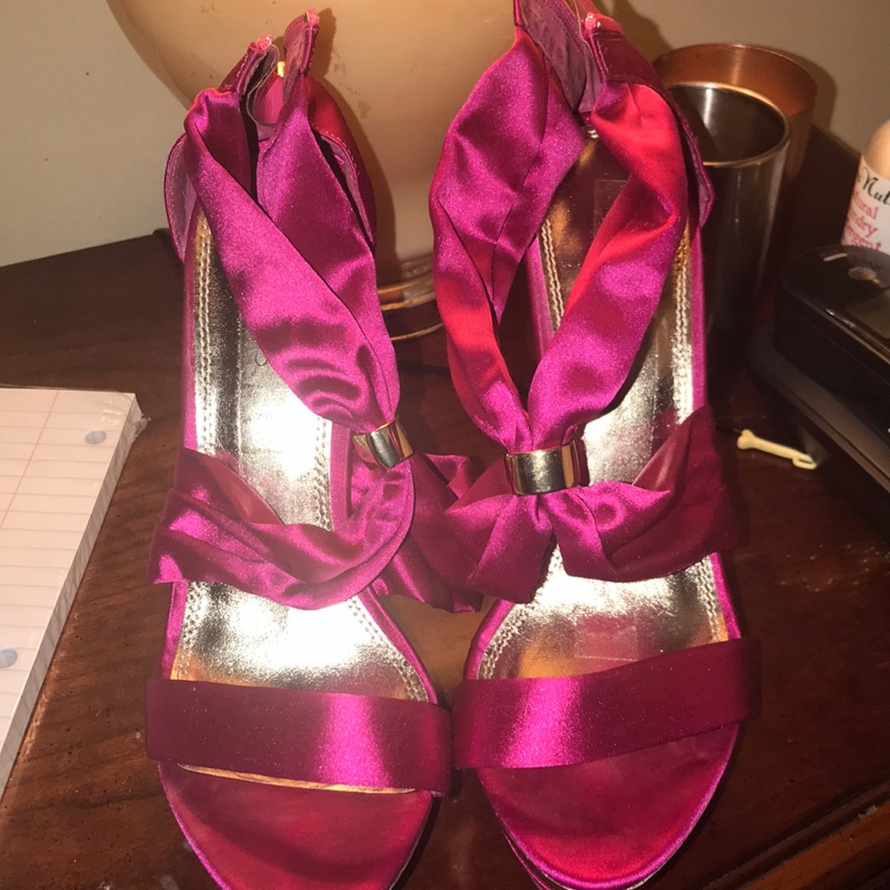 Pink and gold gently worn